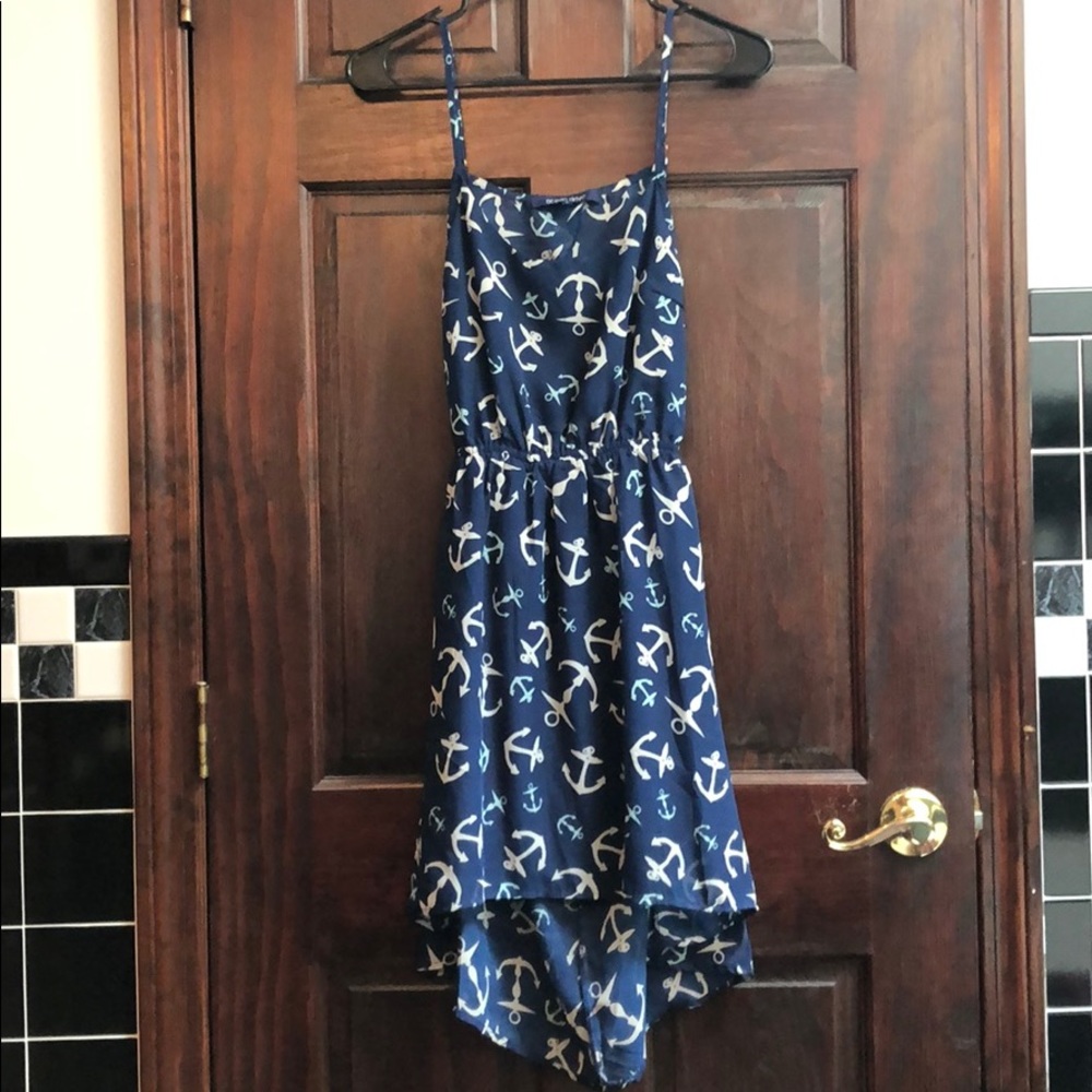 High low, skinny strap summer dress